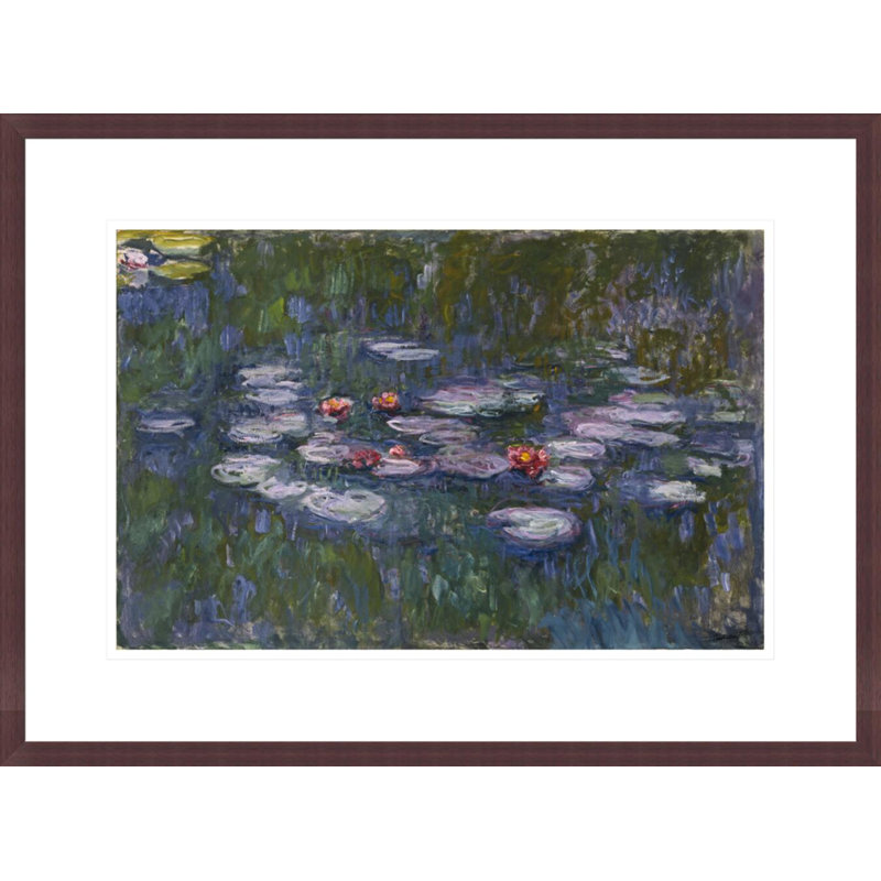 Nymphéas (nénuphars) par Claude Monet, impression giclée sur cadre, H 16,13 po x l 21,75 po
