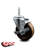 4 Inch_High Temp Phenolic 3/4 Inch_Threaded Stem Caster with Brake