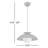 Briceson 1-Light Dimmable Dome Pendant with Frosted Glass Shade-739140645