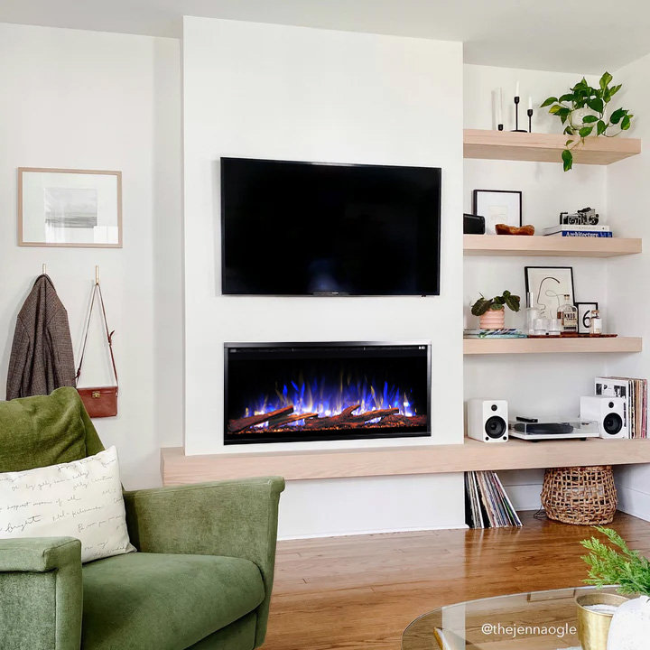 Sideline Elite Pro Smart Electric Fireplace, 9.25" H x 42" W x 6.31"D