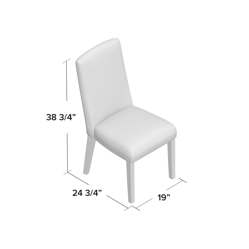 Classic Striped Parsons Dining Chairs, Soft Greenish Blue