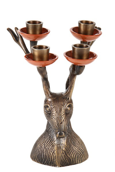 Bouille 9'' H Metal Tabletop Candelabra