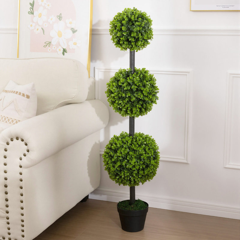 Arbre artificiel vert 48 po en pot