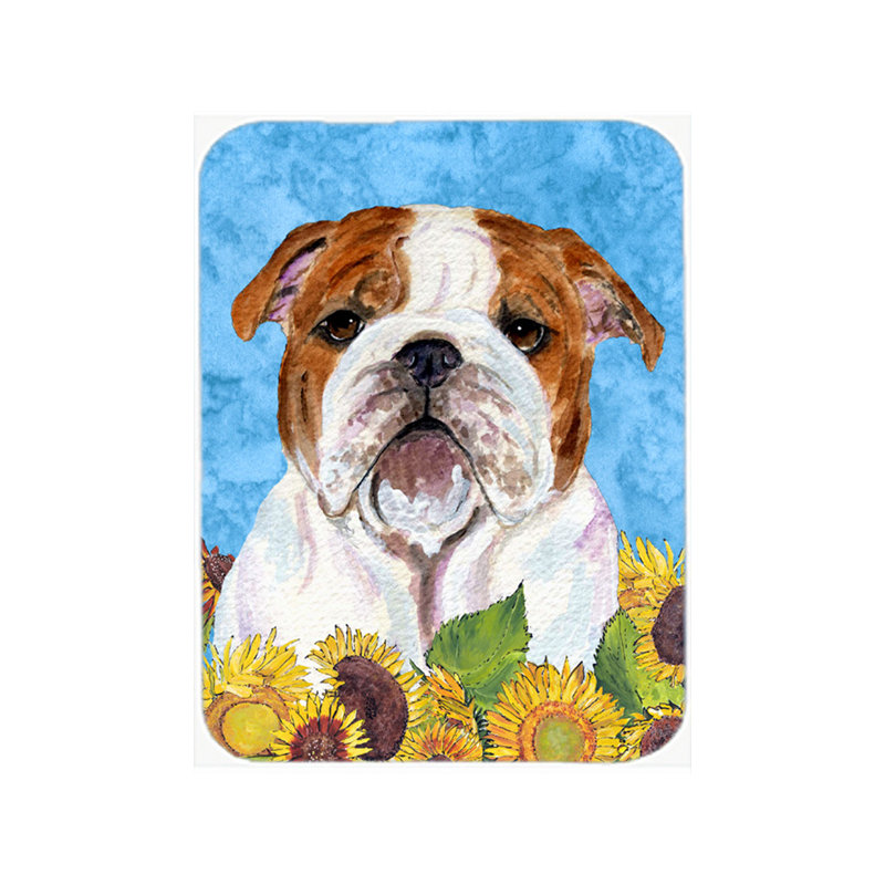 Planche à découper en verre English Bulldog