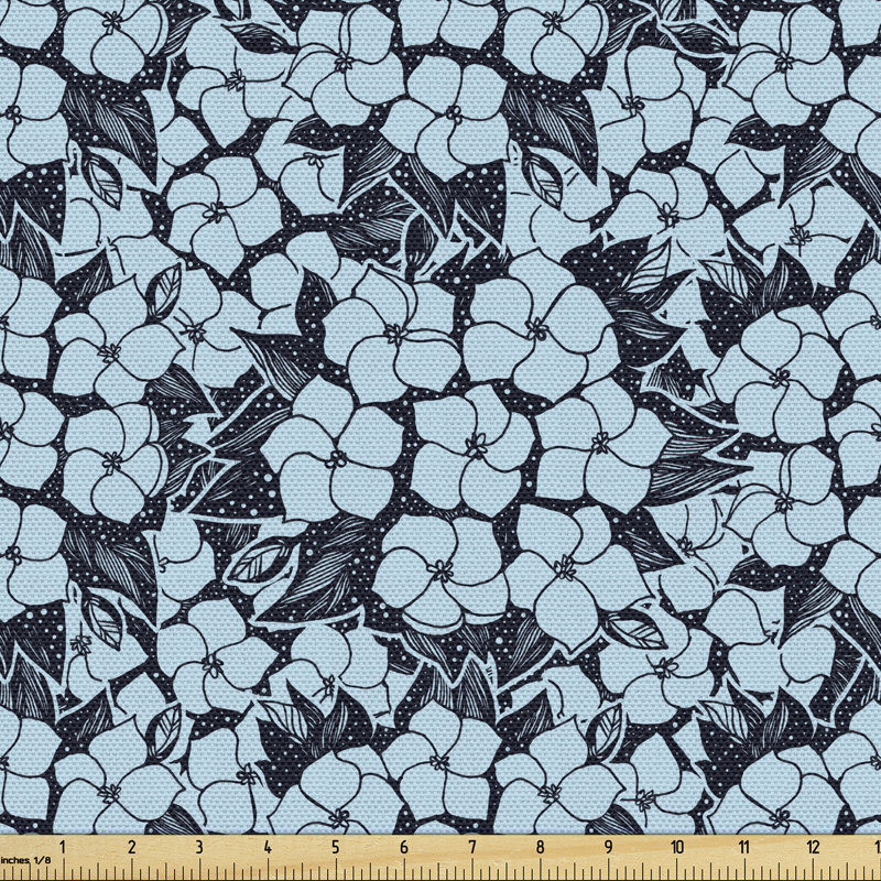 Oropeza Hydrangea Flowers Fabric