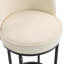 Ensemble de 2 tabourets de bar à hauteur de comptoir, tabourets de bar moderne avec dossier, tabourets de bar rembourrés en tissu de lin pour îlot de cuisine-1823173664-1823173670