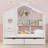 Adreinne Pinewood Frame Wooden House Bed with Two Big Drawers and a Shelf, Semi-Enclosed Space, Playhouse Design-1107035155-1107035156