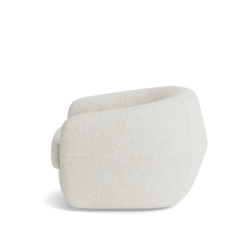 Elaine Swivel Chair, Performance Weave - Snow