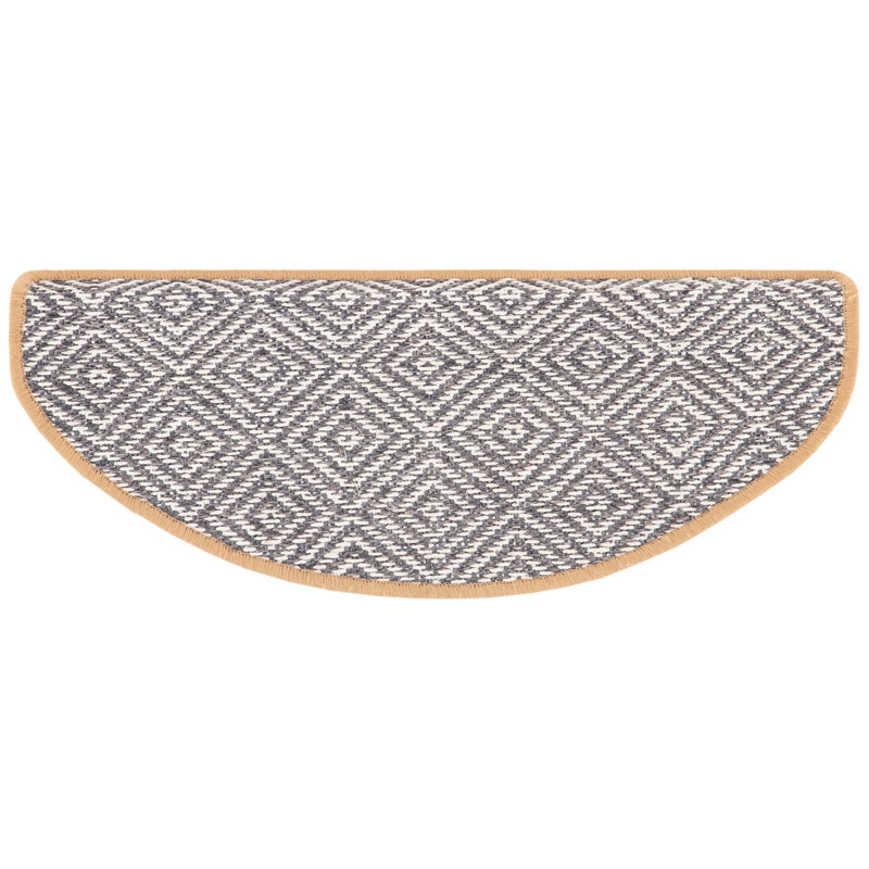 Tapis d'escalier naturel / gris Pagano, 3 pièces incluses