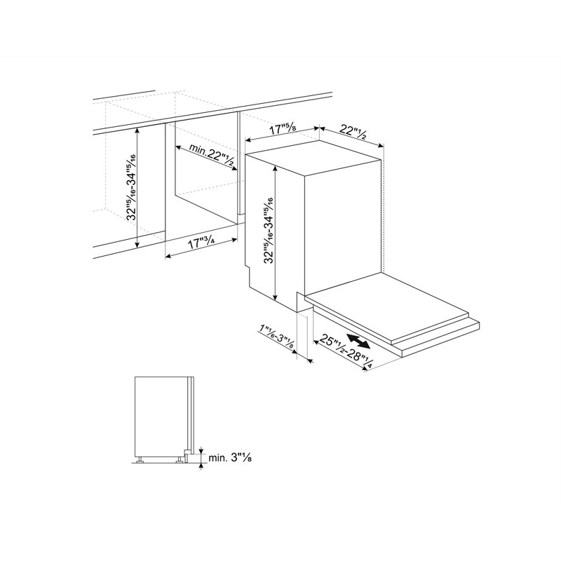18" Integrated Dishwasher ADA Eta July