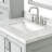 85'' Double Bathroom Vanity with Carrara Marble Top-81716217