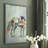 Fantastic Florals Fox, Standing Framed Print - Solid Wood-1083178638-1083178637