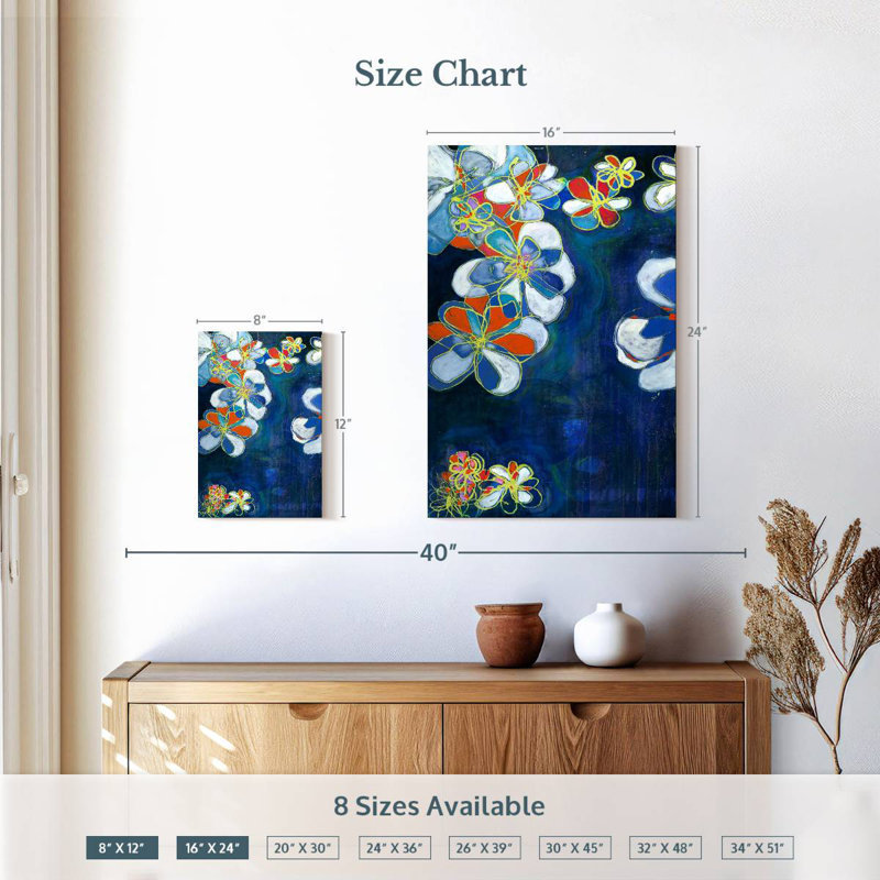 Harnek Night Blooms I, H 12 po x l 8 po