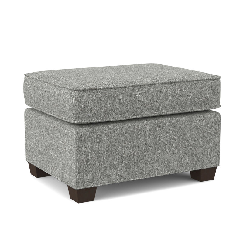 Finn 26" Wide Rectangle Standard Ottoman, Cafelle, Connelly Dove
