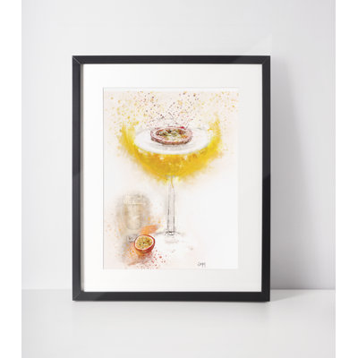 Pornstar Martini Cocktail - Single Picture Frame Illustration