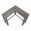 Table d'appoint, console, vestibule, étroit, d'angle, salon, chambre à coucher, stratifié gris, contemporain, moderne