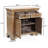Calesta Fully Assembled Distressed 2-Drawer 2-Door Accent Cabinet