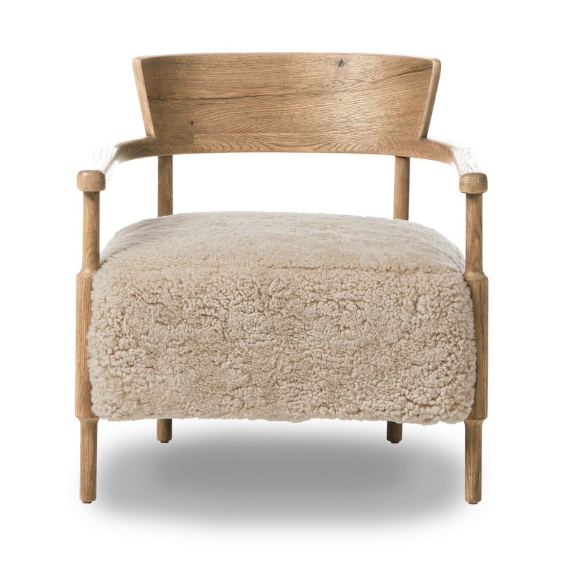 Bennett Chair, Beige Shearling