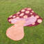 Funghi Cowhide Polka Dots Area Rug in Red/Pink/Nude-1723275420