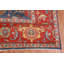 Tapis bleu et orange en laine Oushak 12 x 15