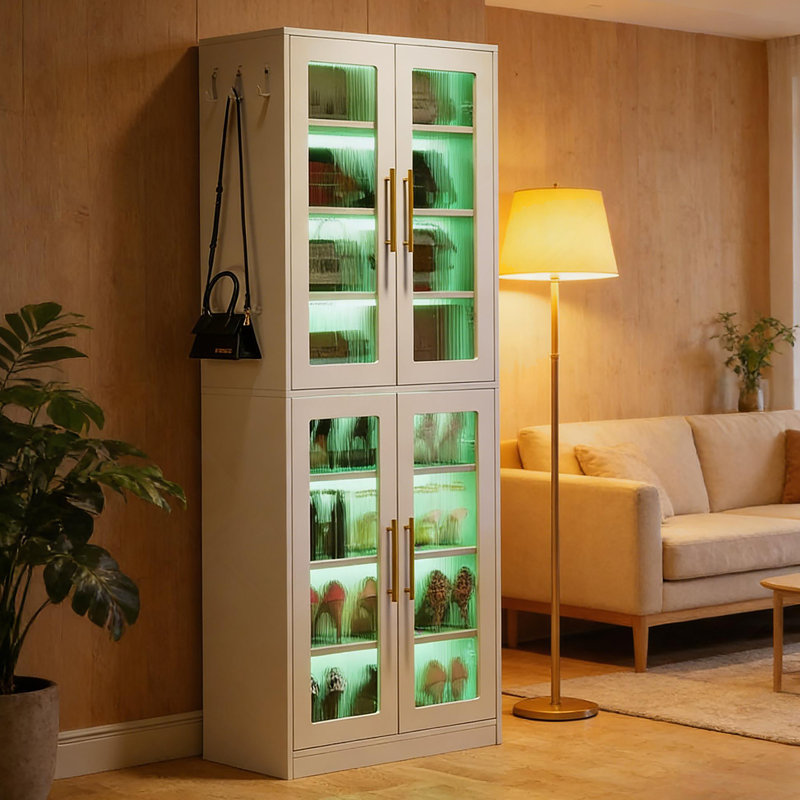 Armoire de style moderne, armoire à chaussures, armoire unique