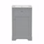 Meuble-lavabo de 20 po avec lavabo, armoire de salle de bain avec porte à fermeture douce, support de rangement et tablette réglable-613115838