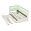 Lit plateforme tapissier simple avec ports USB et ceinture à DEL, avec lit gigogne-105490365