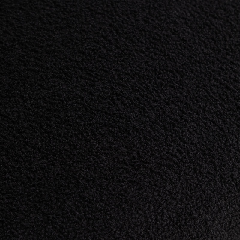 Olevide Swivel Barrel Chair, Black Teddy