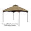Auvent de remplacement pour abri de jardin-73477191