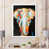 Toile avec cadre blanc