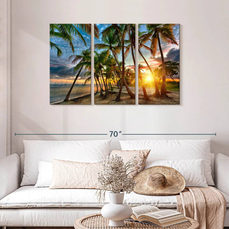 Anse champagne Gillard coucher de soleil, H 28 po x l 45 po
