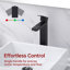 Robinet de lavabo vasque Sumerain, robinet de salle de bain haut monotrou à poignée simple, robinet de meuble-lavabo en acier inoxydable 304-112231921