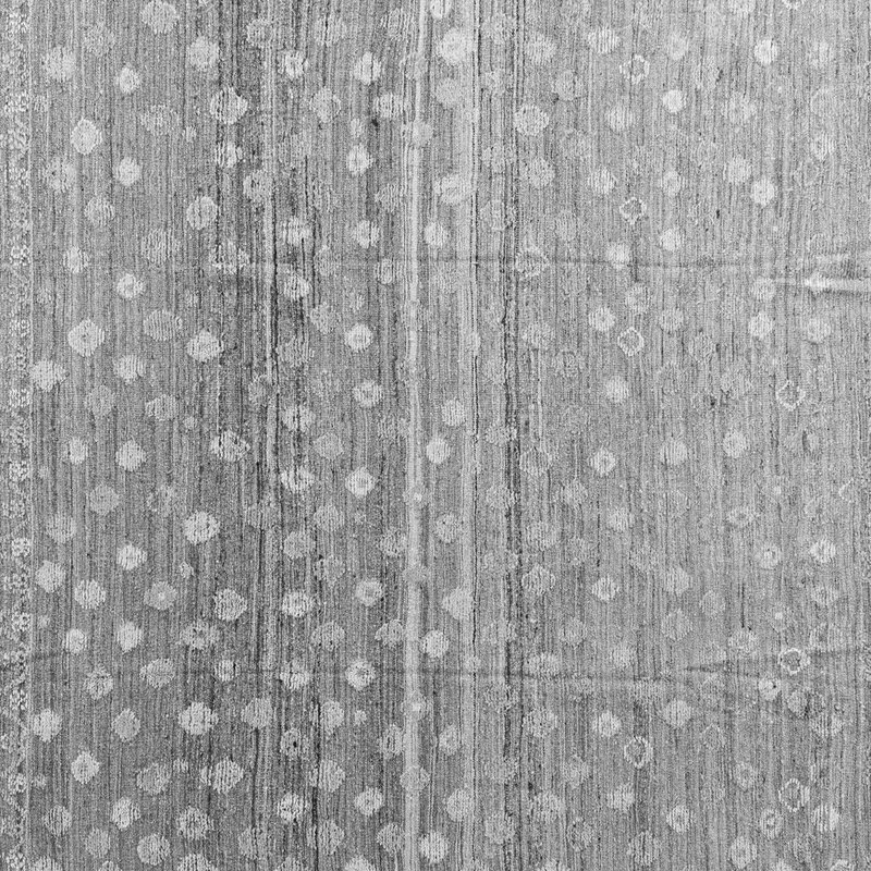 Tapis gris tissé à la machine Meritza, Carré 4 pi