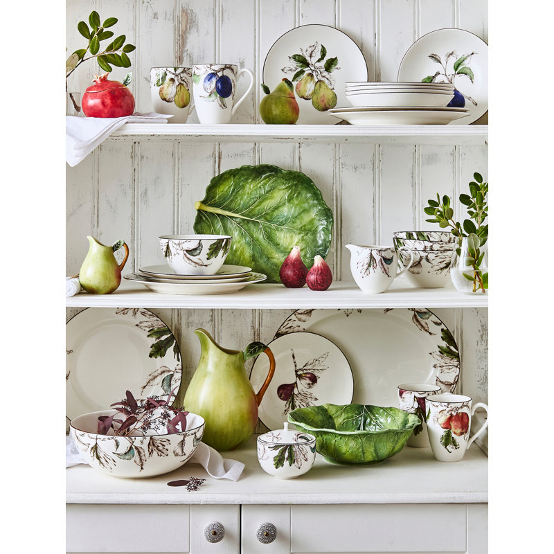 Nature's Bounty Ceramic Fig-Shaped Salt and Pepper Shakers