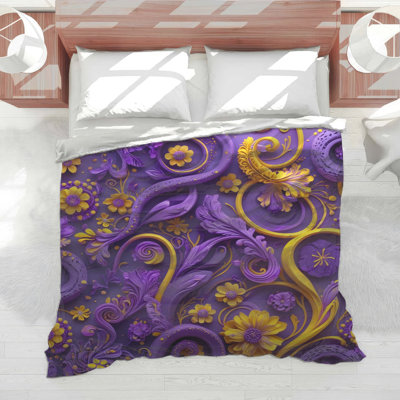 Purple  Swirls Comforter