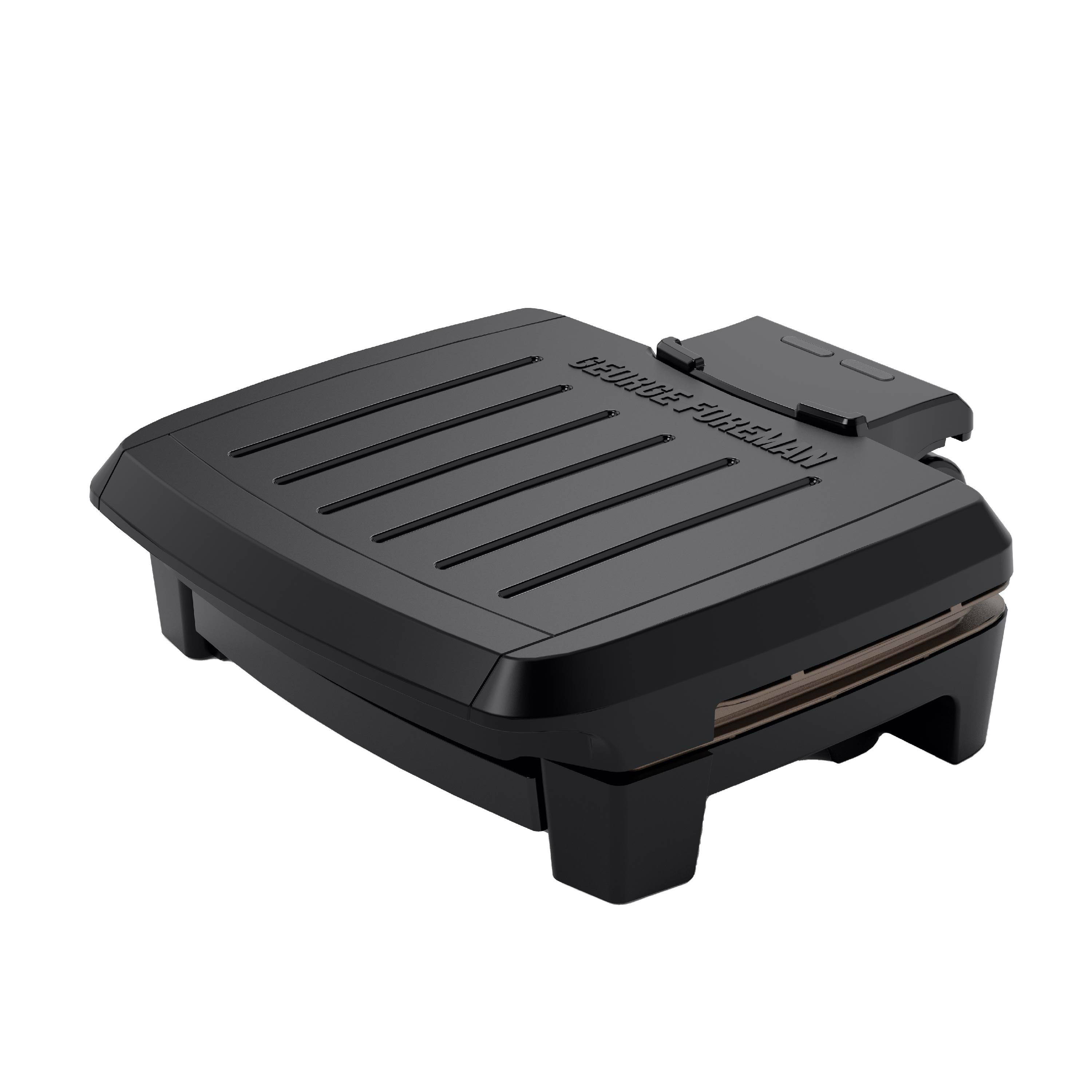 George Foreman 5-Serving Removable Plate Electric Indoor Grill and Panini  Press, Black, GRP0004B
