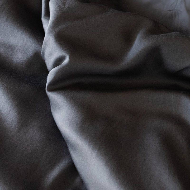 Rayon From Bamboo Flat Sheet, Gray, Queen Flat Sheet