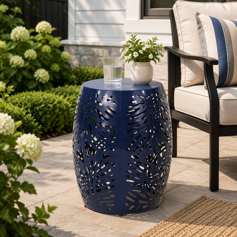 Large Metal End Table