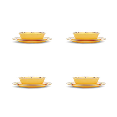 Darren Piece Melamine Dinnerware Set - Service for 4