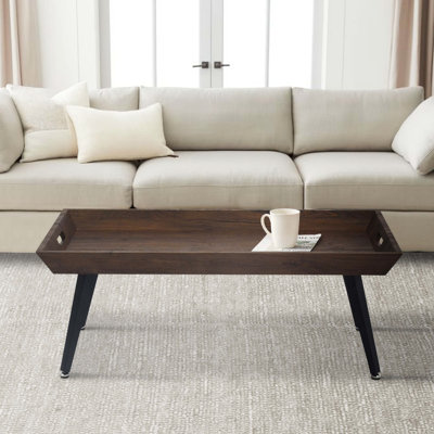 Table basse en bois avec plateau Annakatrin