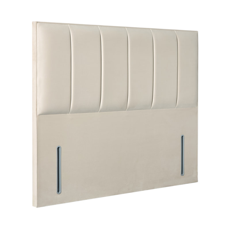 Wirksworth Upholstered Headboard, Kingsize (5'), Velvet, Plush Cream