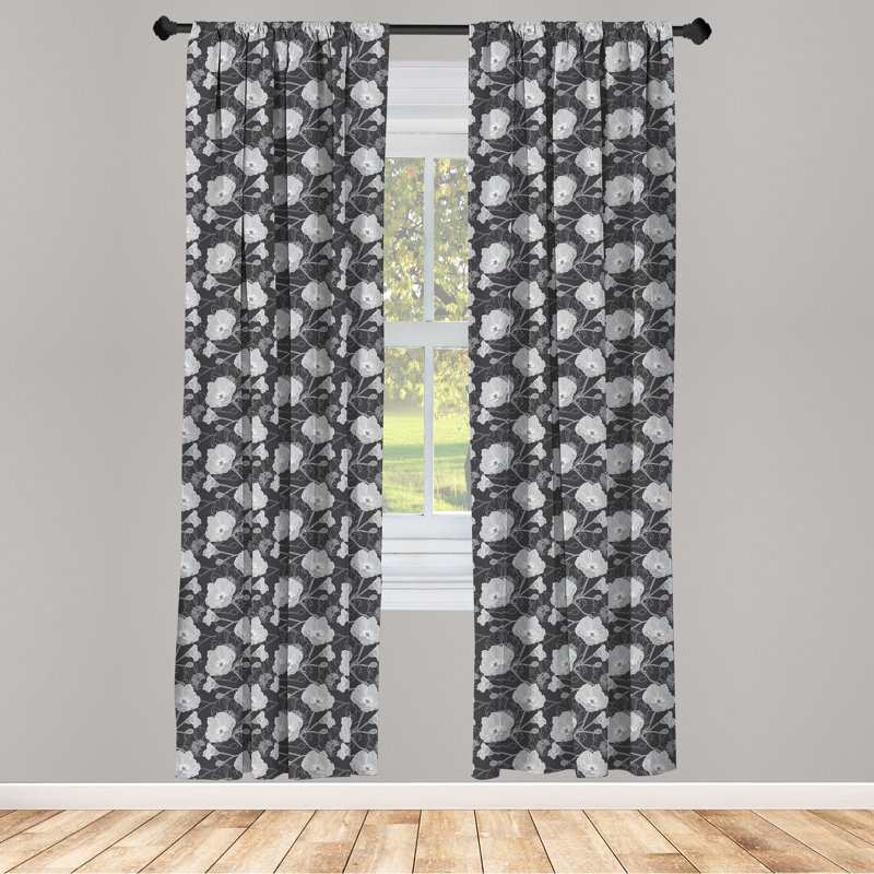 Rideaux 4 panneaux East Urban Home, L 56 po x L 95 po