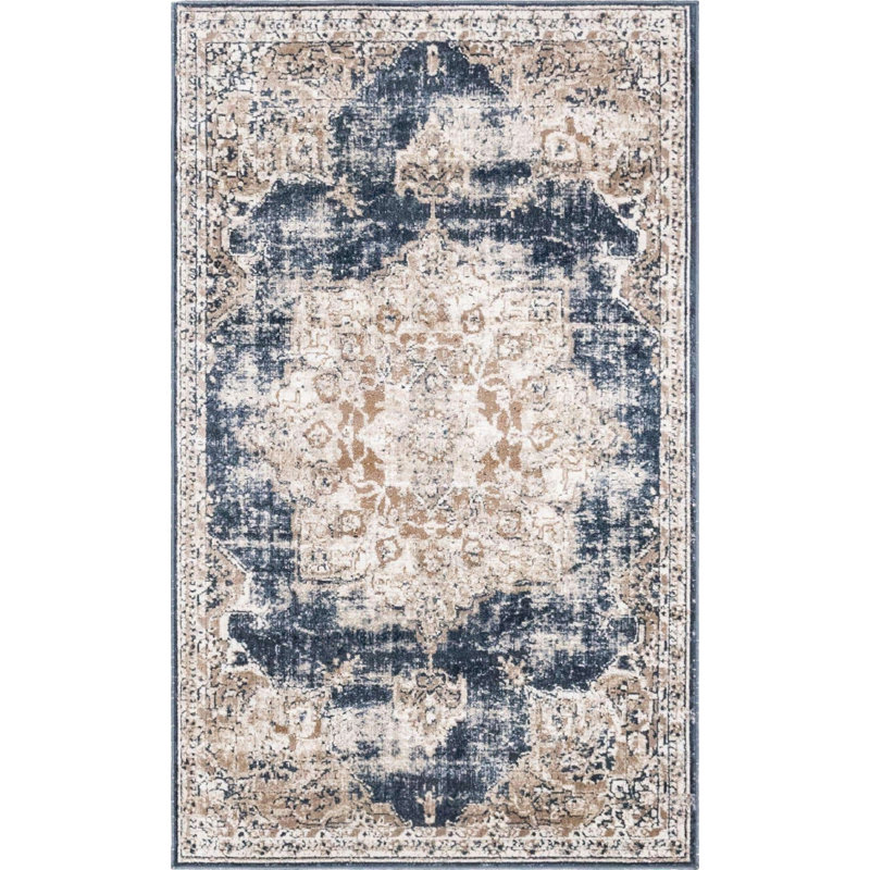 Parrado Ikat Indoor Rug, Rectangle 3'3" x 5'3"