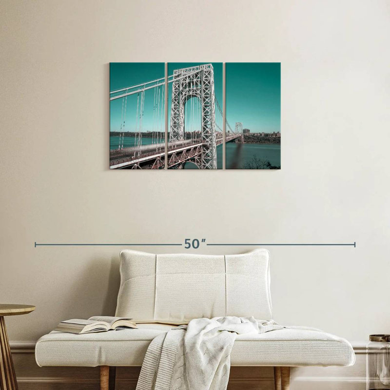 Lilie George Washington Bridge Retro, 20" H x 33" W
