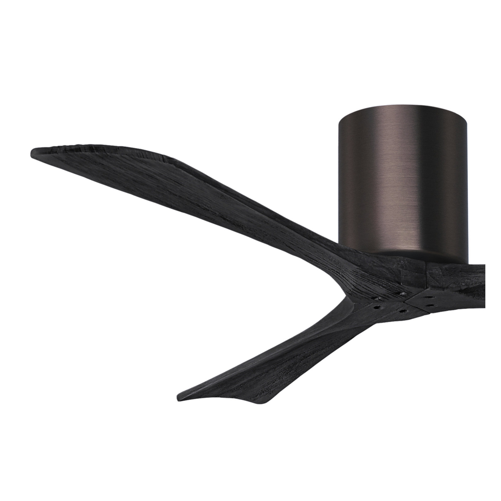 Olivier 3 Blade Ceiling Fan, Brushed Bronze, Matte Black, 52"