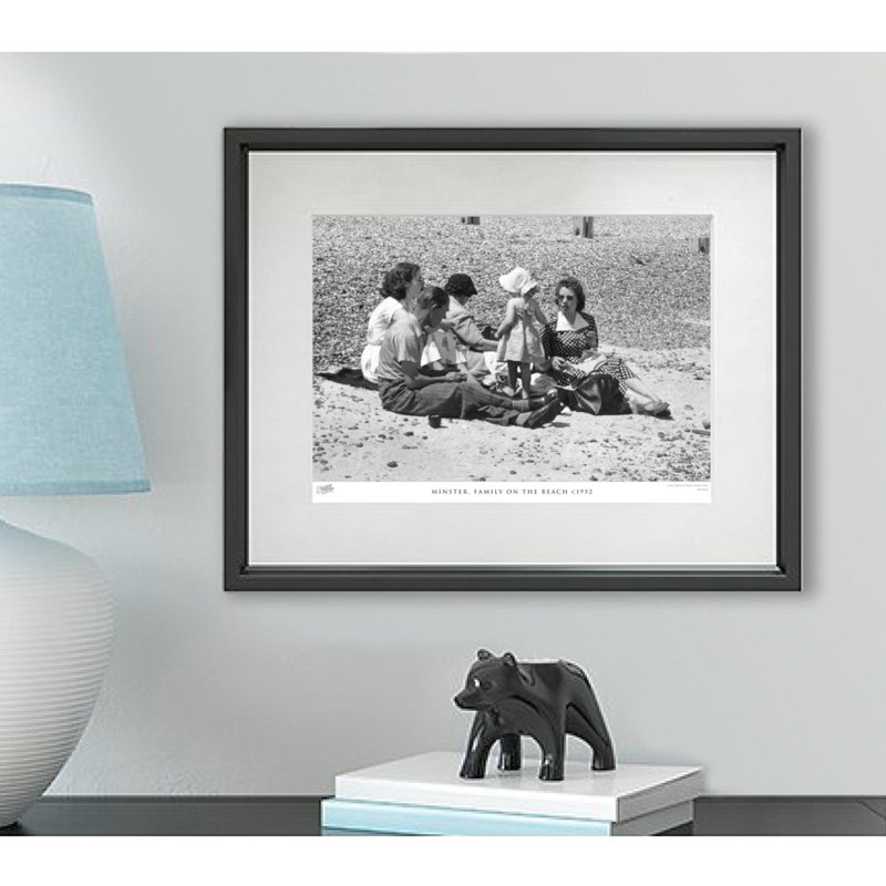 Minster, Family On The Beach C1952 by Francis Frith - Single Picture Frame Print, 40cm H x 50cm W x 2.3cm D