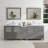  Wooden 84" Freestanding Double Sink Bathroom Vanity with Engineered Marble Top and Matching Mirrors-27042790