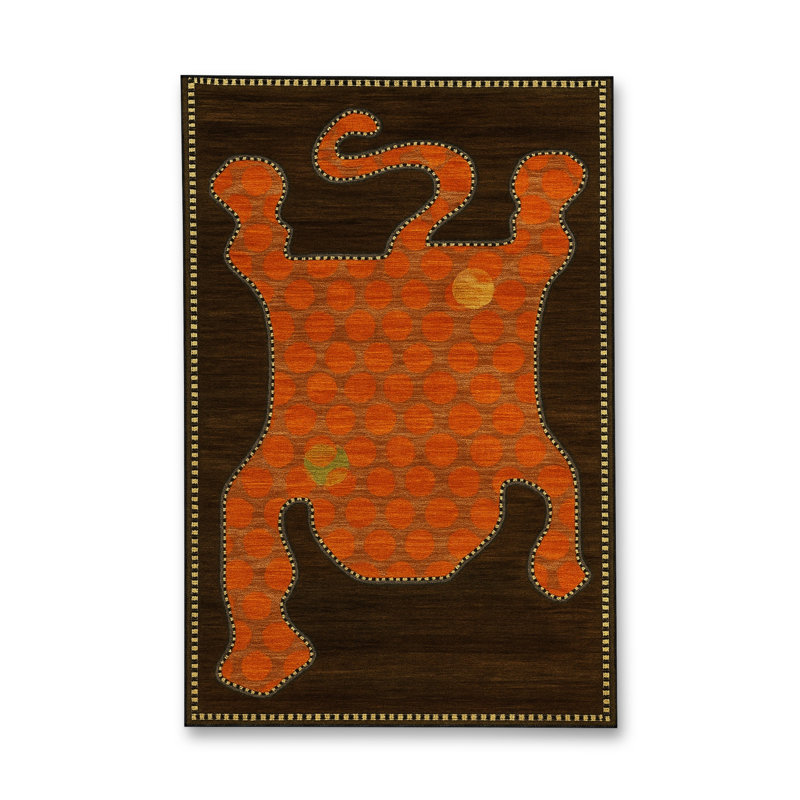 Amarillo Cotton Washable Oriental Indoor / Outdoor Rug, 4'11" x 7'7"