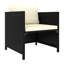 Chaise d'appoint d'extérieur, texture lisse, conception à accoudoirs, rotin de polyester gris