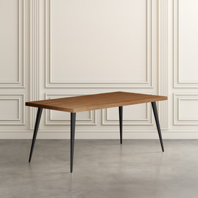 Keandria Prelude 42" Round Modern Solid Acacia Wood Dining Table